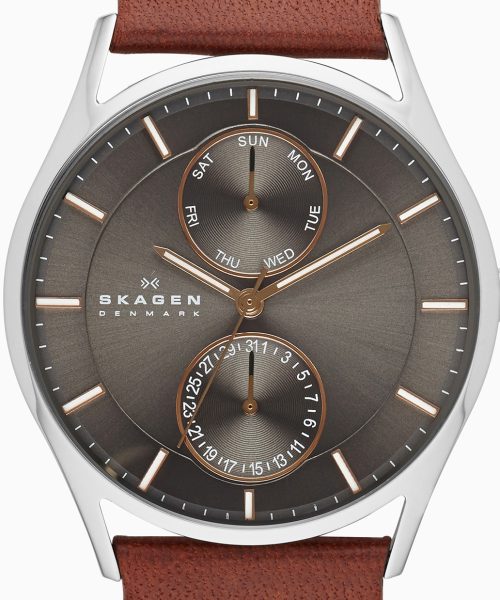 Skagen Holst Multifunction Medium Brown Leather Multifunction Watch - SKW6086 - Bilde 2