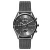 Skagen Holst Chronograph Charcoal Steel Mesh Watch - SKW6608