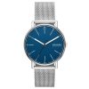Skagen Signatur Three-Hand Silver Stainless Steel Mesh Watch - SKW6904