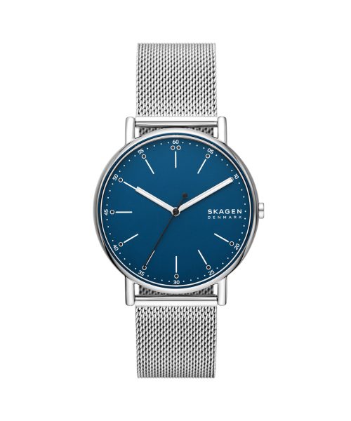 Skagen Signatur Three-Hand Silver Stainless Steel Mesh Watch - SKW6904