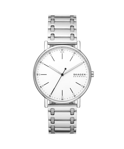 Skagen Signatur Three-Hand Silver Stainless Steel Bracelet Watch - SKW6912