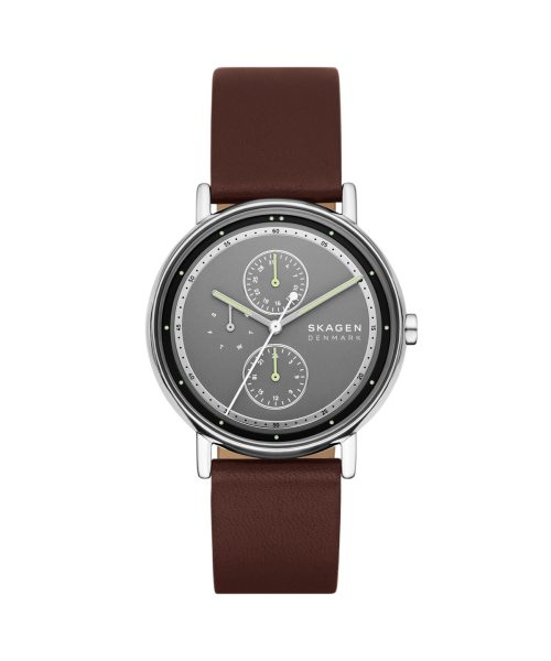 Skagen Signatur Multifunction Brown Leather Watch - SKW6941