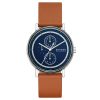 Skagen Signatur Multifunction Brown Leather Watch - SKW6943