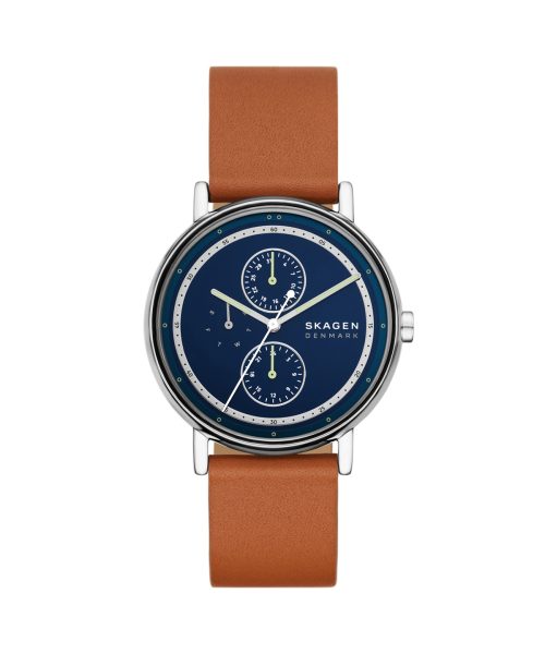 Skagen Signatur Multifunction Brown Leather Watch - SKW6943