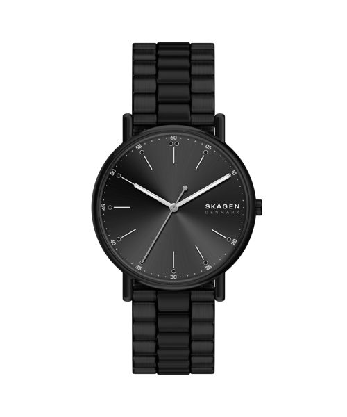 Skagen Signatur Three-Hand Black Stainless Steel Watch - SKW6952