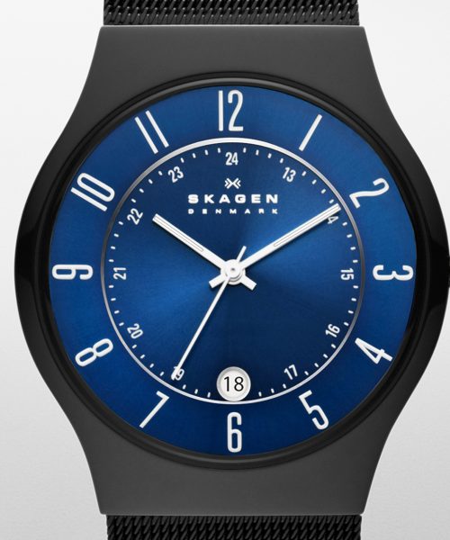Skagen Sundby Titanium and Midnight Steel Mesh Watch - T233XLTMN - Bilde 2
