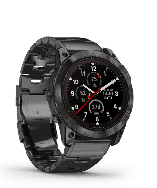Garmin fēnix 7X Pro – Sapphire Solar Edition, Carbon Gray, Metal band - Bilde 2